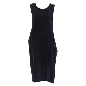 Pre Loved Comme Des Garcons Vintage Sleeveless Asymmetric Hem Dress Women black